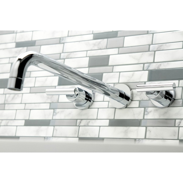 KS8041CML Wall Mount Tub Faucet, Polished Chrome